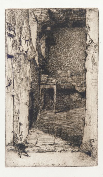 Recolectores de trapos, Quartier Mouffetard, París, 1858 de James Abbott McNeill Whistler