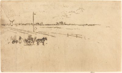 Estación de tren, Voves, 1887 de James Abbott McNeill Whistler