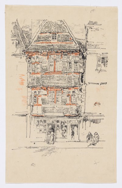 Casa Roja, Paimpol de James Abbott McNeill Whistler