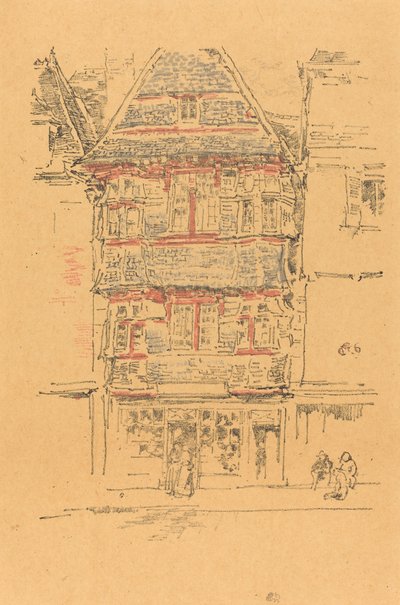 Casa Roja, Paimpol, 1893 de James Abbott McNeill Whistler