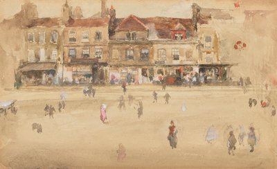 Rojo y marrón-Hoxton, 1885-1886 de James Abbott McNeill Whistler