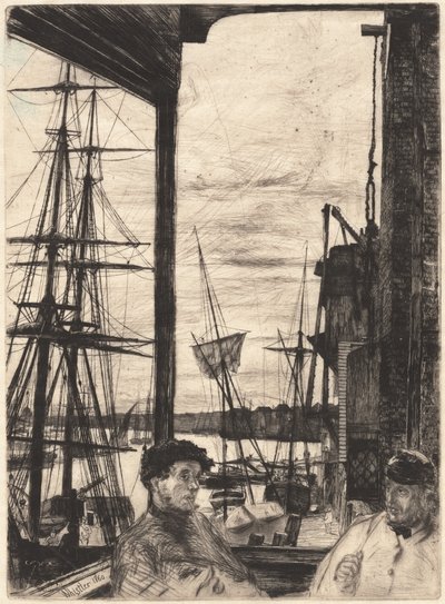 Rotherhithe, 1860 de James Abbott McNeill Whistler