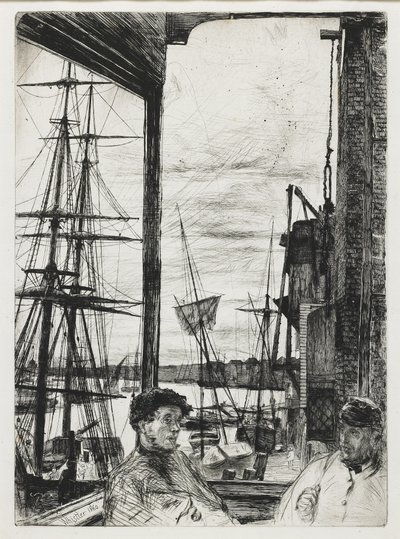 Rotherhithe de "Dieciséis grabados de escenas en el Támesis y otros temas" de James Abbott McNeill Whistler