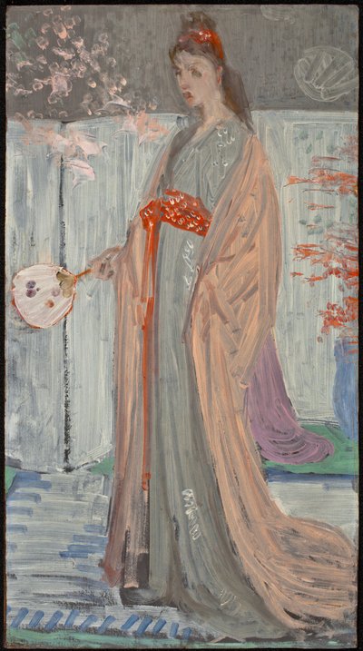 Boceto para Rosa y Plata: La Princesa del País de la Porcelana, 1863-64 de James Abbott McNeill Whistler