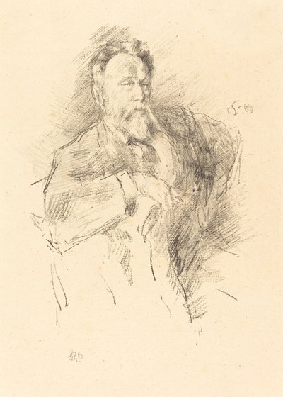Boceto de William E. Henley de James Abbott McNeill Whistler