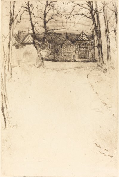Speke Hall, No.1, 1870 de James Abbott McNeill Whistler