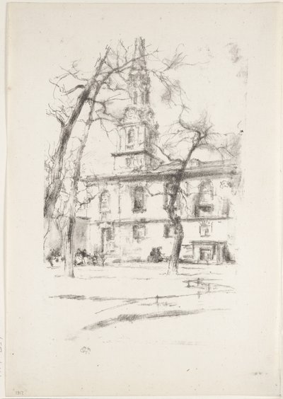 San Giles en los Campos de James Abbott McNeill Whistler