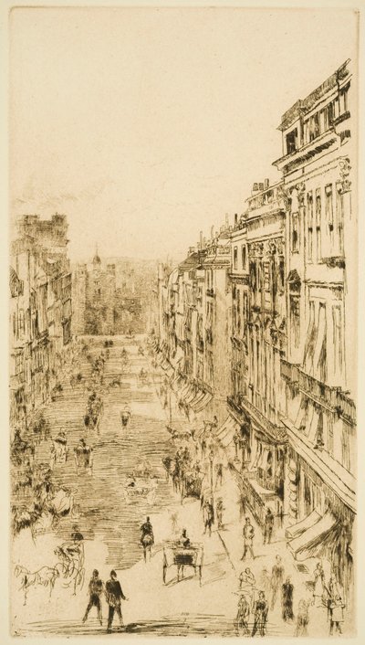 St James’s Street en Londres de James Abbott McNeill Whistler
