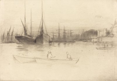 Vapores frente a la Torre, 1875 de James Abbott McNeill Whistler