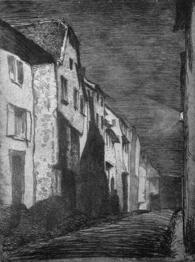 Calle en Saverne, 1858, 1903 de James Abbott McNeill Whistler