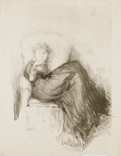 Estudio: Maud sentada, 1878 de James Abbott McNeill Whistler