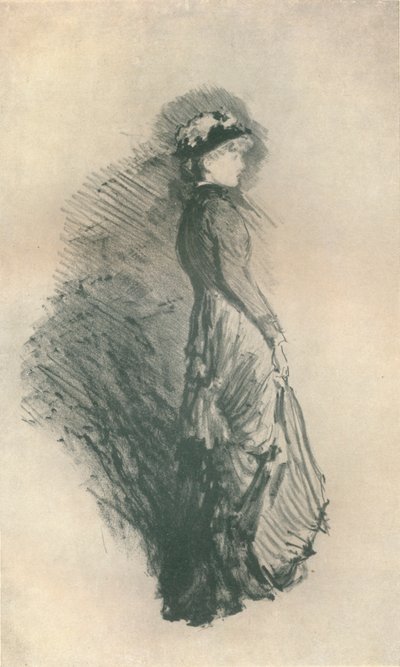 Estudio: Figura de pie, 1878, 1904 de James Abbott McNeill Whistler