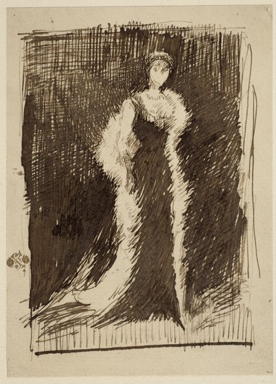 Estudio para Arreglo en negro: Lady Meux, 1881 de James Abbott McNeill Whistler
