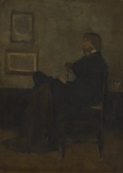 Estudio para Arreglo en Gris y Negro, No. 2: Retrato de Thomas Carlyle de James Abbott McNeill Whistler