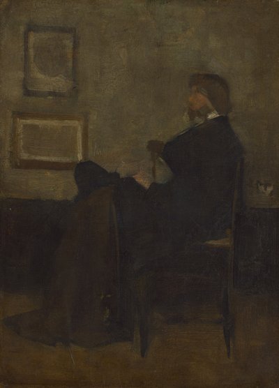 Estudio para Arreglo en gris y negro, No. 2: Thomas Carlyle de James Abbott McNeill Whistler