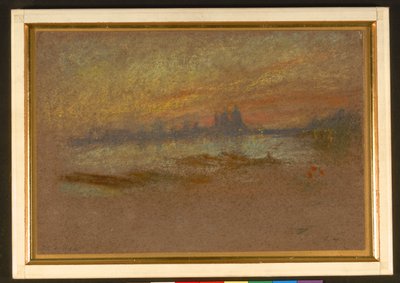 Atardecer; rojo y dorado-Saludo de James Abbott McNeill Whistler
