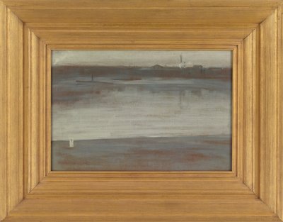 Sinfonía en gris: temprano en la mañana, Támesis, 1871 de James Abbott McNeill Whistler