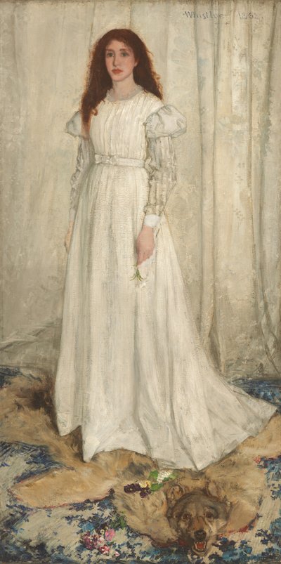 Sinfonía en blanco, No. 1: La chica blanca, 1862 de James Abbott McNeill Whistler