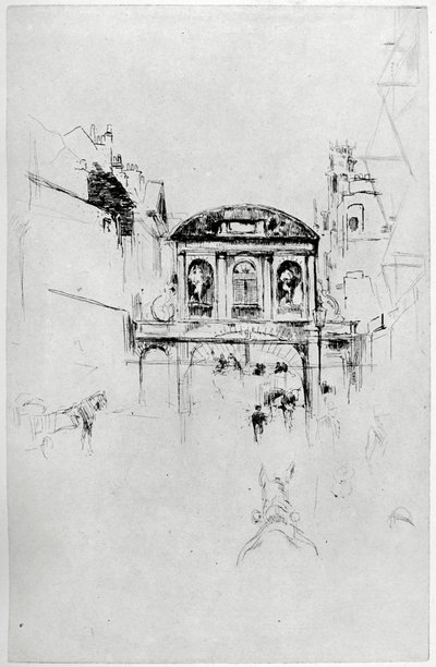 Temple Bar, siglo XIX, 1904 de James Abbott McNeill Whistler