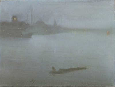 El Támesis - Nocturno en azul y plata, c.1872/8 de James Abbott McNeill Whistler