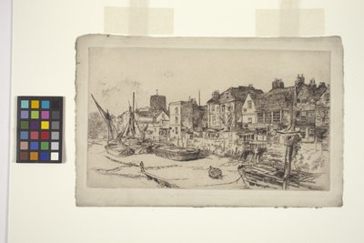El "Adán y Eva", Viejo Chelsea (aguafuerte) de James Abbott McNeill Whistler