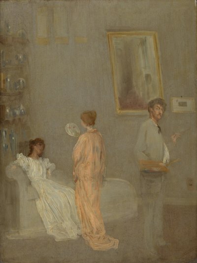 El artista en su estudio, 1865-1866 y 1895 de James Abbott McNeill Whistler