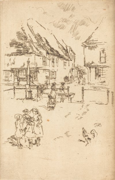 El gallo y la bomba, c. 1887 de James Abbott McNeill Whistler