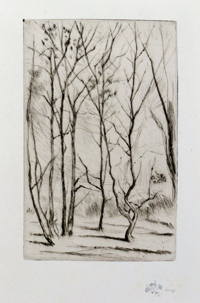 El bosque del dique de James Abbott McNeill Whistler