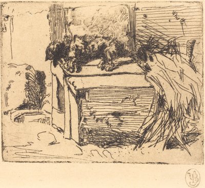 El perro en la perrera de James Abbott McNeill Whistler
