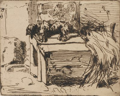 El perro en la perrera, 1858 de James Abbott McNeill Whistler