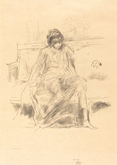 La Figura Drapada, Sentada, 1893 de James Abbott McNeill Whistler
