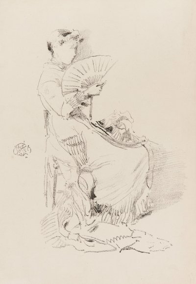 El abanico, 1879 de James Abbott McNeill Whistler
