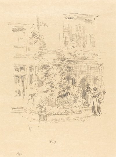 El porche del jardín, 1894 de James Abbott McNeill Whistler