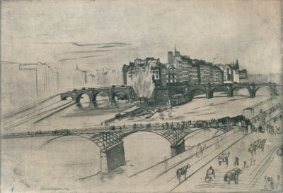 La Isla de la Cité, París de James Abbott McNeill Whistler