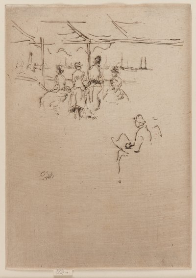 El embarcadero, vacas de James Abbott McNeill Whistler