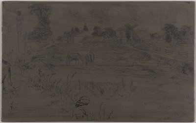 El paisaje con el caballo, 1859 de James Abbott McNeill Whistler
