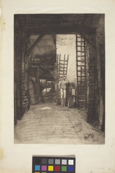El quemador de cal (aguafuerte y punta seca) de James Abbott McNeill Whistler