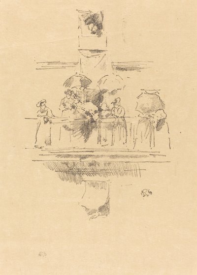 El pequeño balcón, 1894 de James Abbott McNeill Whistler