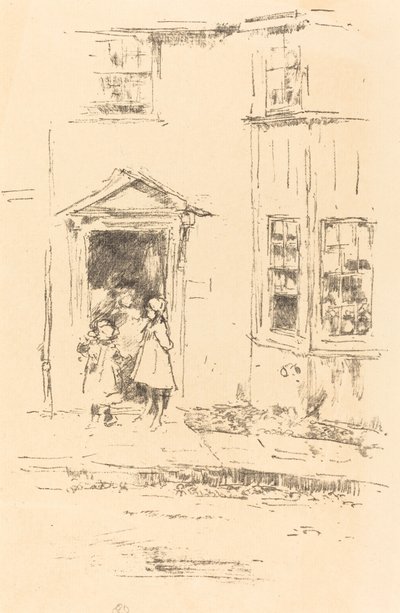 La pequeña puerta, Lyme Regis, 1895 de James Abbott McNeill Whistler