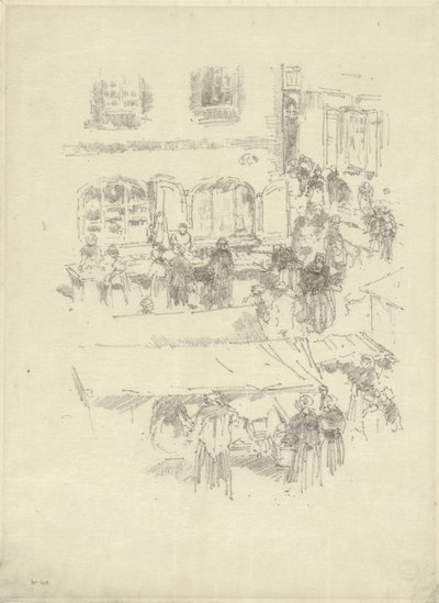 El Mercado-Plaza, Vitre de James Abbott McNeill Whistler