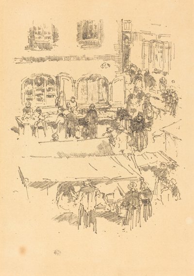 El Mercado, Vitré, 1893 de James Abbott McNeill Whistler
