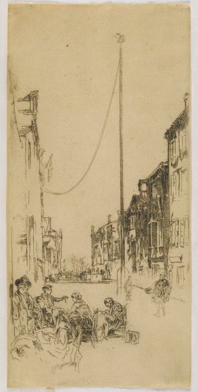 El mástil, 1880 de James Abbott McNeill Whistler