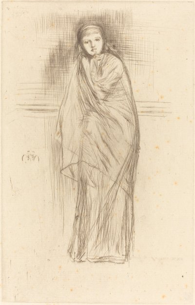 El modelo descansando, 1870 de James Abbott McNeill Whistler