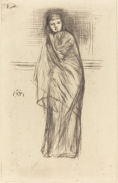 El modelo descansando, 1870 de James Abbott McNeill Whistler