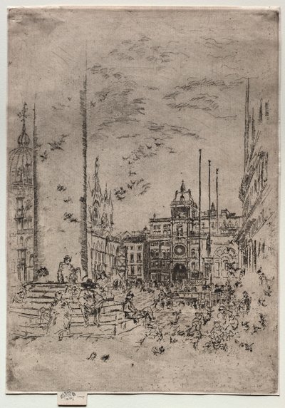 La Piazzetta, 1880 de James Abbott McNeill Whistler