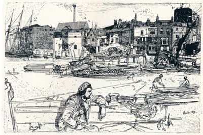 El Puerto de Londres, 1859, 1904 de James Abbott McNeill Whistler