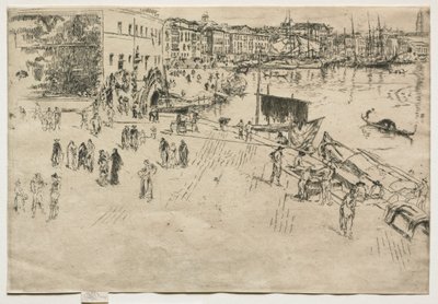 La Riva, No. 1, 1880 de James Abbott McNeill Whistler