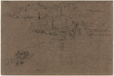 La Riva, Venecia de James Abbott McNeill Whistler
