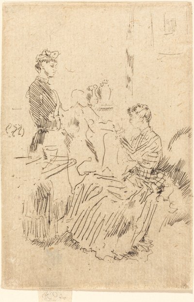 La costurera, c. 1884-1886 de James Abbott McNeill Whistler
