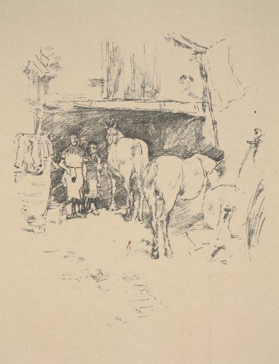 El Patio del Herrero de James Abbott McNeill Whistler